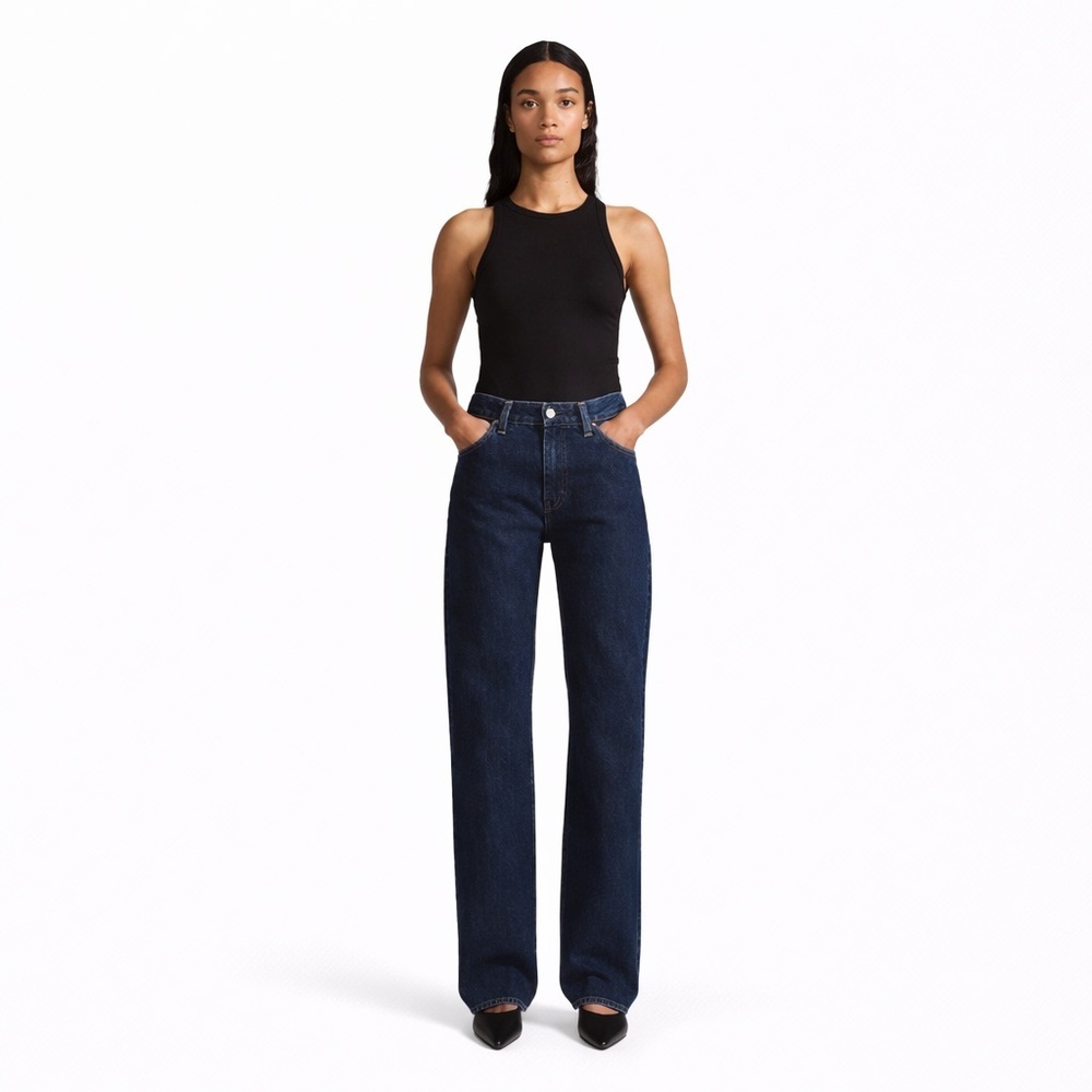 LEVI’S 24x30 Plank Straight Wide Jeans 0962 stems blue Japanese Denim Blue Tab